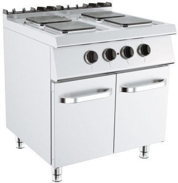 CUISINIER 4 PLAQUE ELECTRIQUE CAREE SUR MEUBLE DIM800X730X900 KUSINA